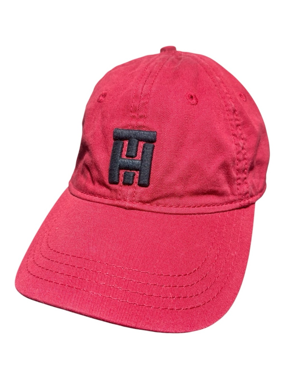 TOMMY HILFIGER Embroidered Monogram Red Baseball Cap